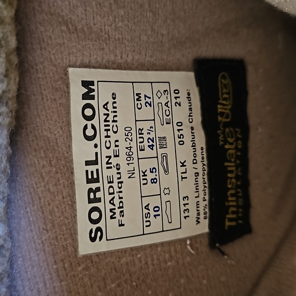 Sorel Waterfall Waterproof Tan Leather Boots - Picture 6 of 8